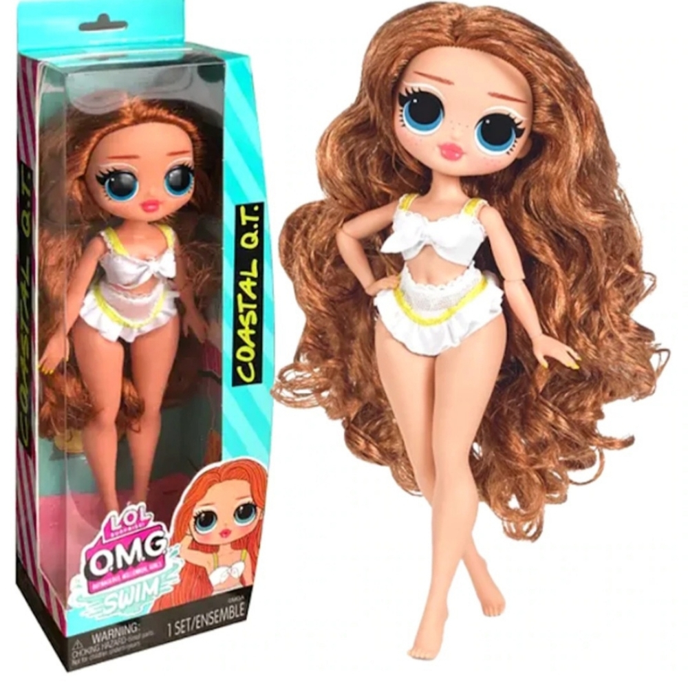 L.O.L Surprise! O.M.G. Swim Doll‎ Coastal Q.T. White Dress 9 Inches